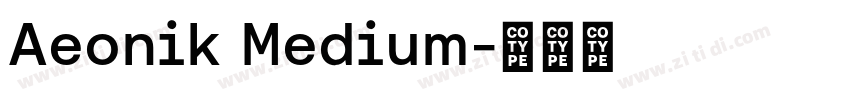 Aeonik Medium字体转换